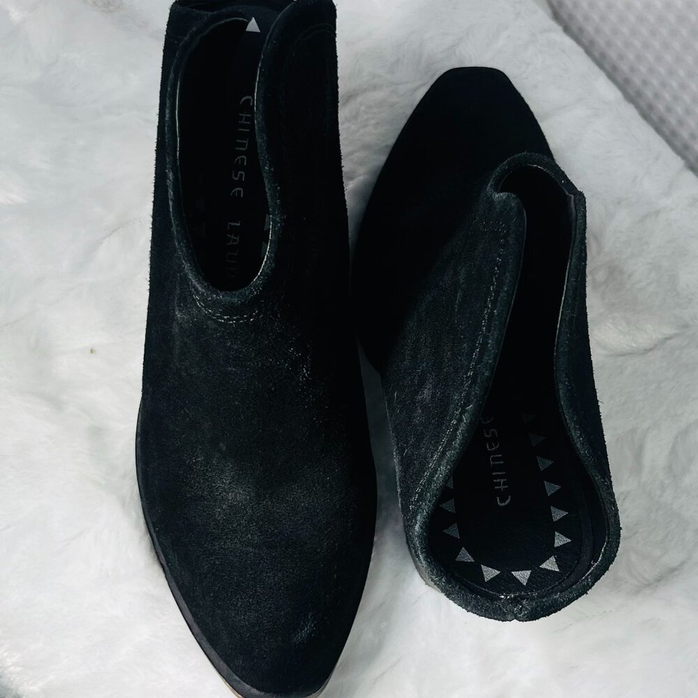 Chinese Laundry Kelso Split Suede Booties. Black size 7 - Picture 5 of 8